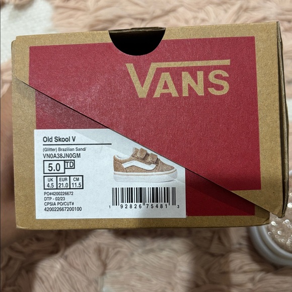 Kids Old Skool Vans Glitter NEW - Picture 4 of 5